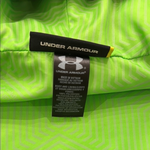 Under Armour Kids Black and Green Jacket - Picture 6 of 6